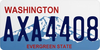 WA license plate AXA4408