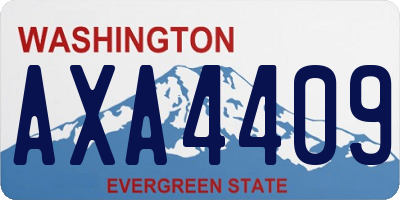 WA license plate AXA4409