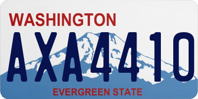WA license plate AXA4410