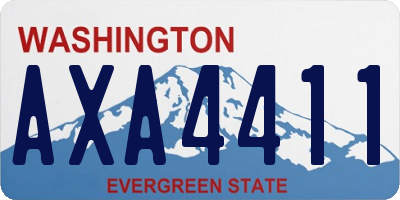 WA license plate AXA4411