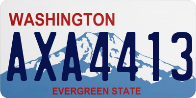 WA license plate AXA4413