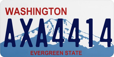 WA license plate AXA4414