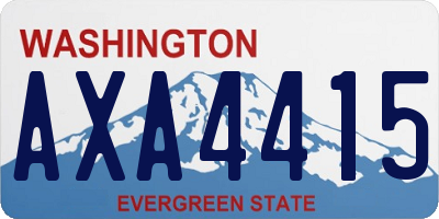 WA license plate AXA4415