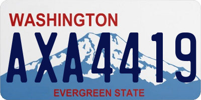 WA license plate AXA4419