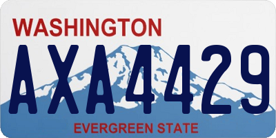WA license plate AXA4429