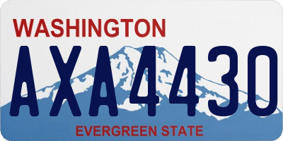 WA license plate AXA4430