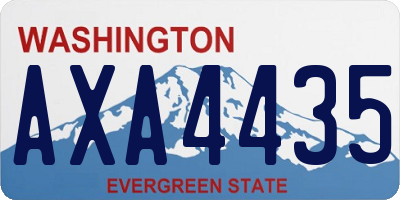 WA license plate AXA4435
