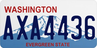 WA license plate AXA4436