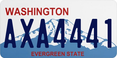 WA license plate AXA4441