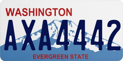 WA license plate AXA4442