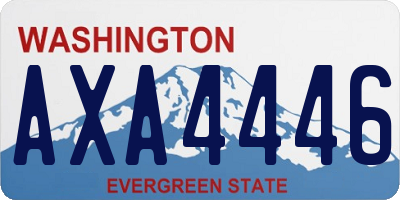 WA license plate AXA4446