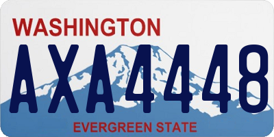WA license plate AXA4448