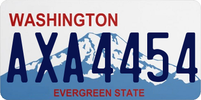 WA license plate AXA4454