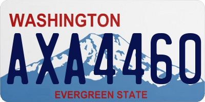 WA license plate AXA4460