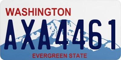 WA license plate AXA4461