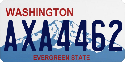 WA license plate AXA4462