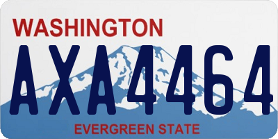 WA license plate AXA4464