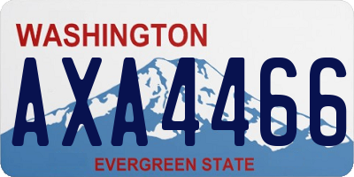 WA license plate AXA4466