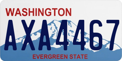 WA license plate AXA4467