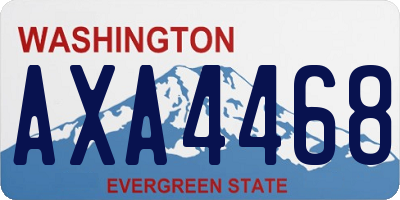 WA license plate AXA4468