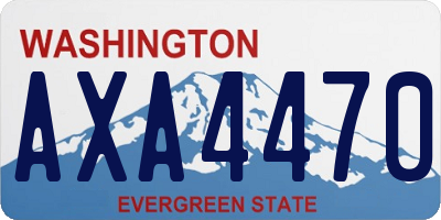 WA license plate AXA4470