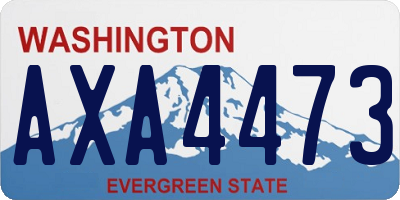 WA license plate AXA4473