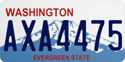 WA license plate AXA4475