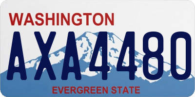 WA license plate AXA4480