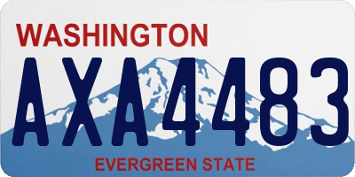 WA license plate AXA4483