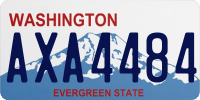 WA license plate AXA4484