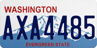 WA license plate AXA4485