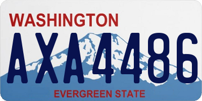 WA license plate AXA4486