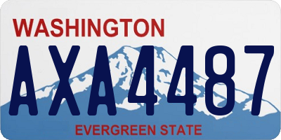 WA license plate AXA4487