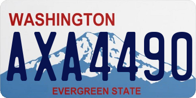 WA license plate AXA4490