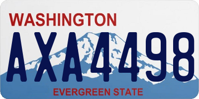 WA license plate AXA4498