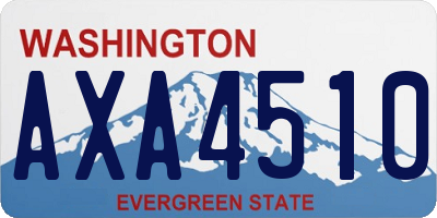 WA license plate AXA4510