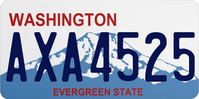 WA license plate AXA4525