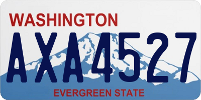WA license plate AXA4527