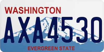 WA license plate AXA4530