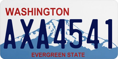 WA license plate AXA4541