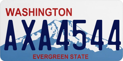 WA license plate AXA4544