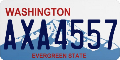 WA license plate AXA4557