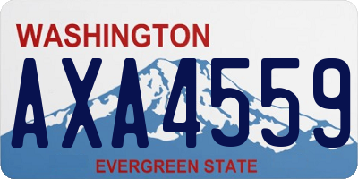 WA license plate AXA4559
