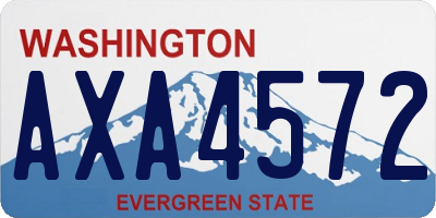 WA license plate AXA4572
