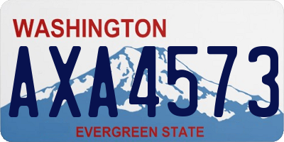 WA license plate AXA4573