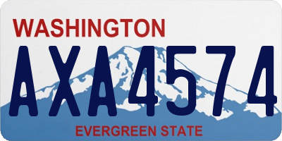WA license plate AXA4574