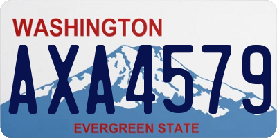 WA license plate AXA4579