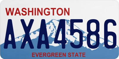 WA license plate AXA4586