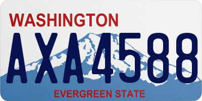 WA license plate AXA4588