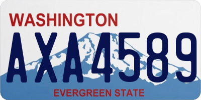 WA license plate AXA4589